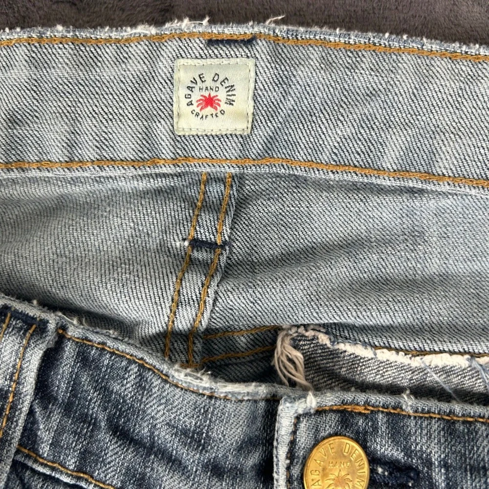 Agave Denim Rocker Jeans Mens 38 Blue Slim Straight Leg Handcrafted California